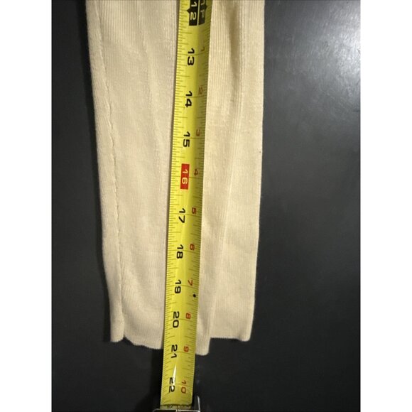 Ann Taylor LOFT Women XS Top Faux Wrap Long Sleeve Pullover Beige 100% Cotton - Picture 15 of 15